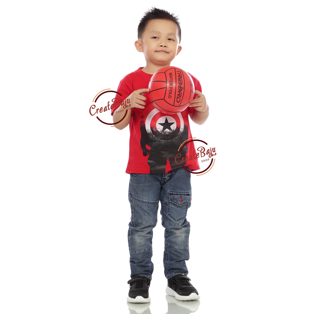 BAJU ATASAN ANAK LAKI FASHION CAPTEIN SPIDERMEN BATMEN HULUK 1-7 TAHUN KAOS ANAK LAKI SUPERHERO MURAH PART 4