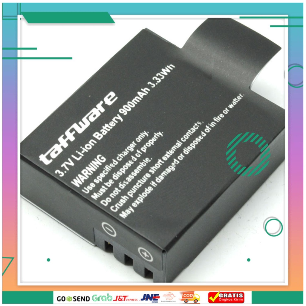 (BISA COD) FTIHSHP Baterai SJ4000 SJ5000 SJ6000 M10 EKEN H9 H9R Pro 900mAh