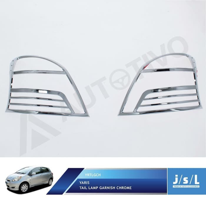 Garnish lampu belakang Yaris chrome