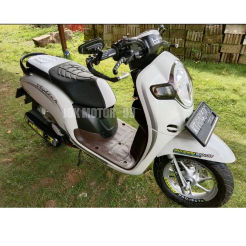 Kulit Jok Motor Beat, Vario, Scoopy, PCX, NMax, Aerox Model Enmore Syntetis Premium