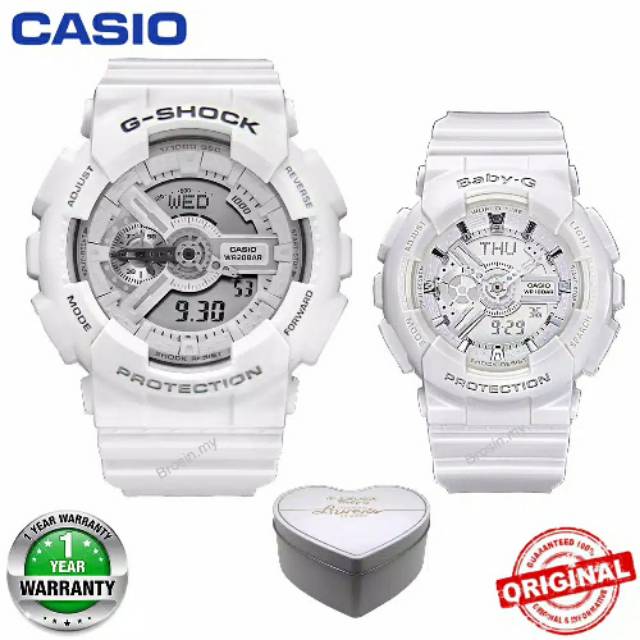 Jam Tangan Couple Casio G-Shock Baby-G GA110 BA110 Pria Wanita Watch For Lover BA-110-7A3/GA-110C-7A