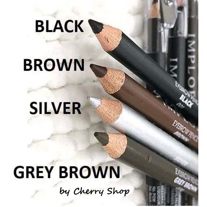 [BPOM] Pensil Alis IMPLORA - Eyebrow Pensil - Pensil Alis Dengan Sikat Cherry Shop | IMPLORA Eye Brow Pencil 2 IN 1 ( PENSIL + SERUTAN + SIKAT ) ORIGINAL BPOM / 2IN1 PENSIL ALIS IMPLORA | Soft Eyebrow