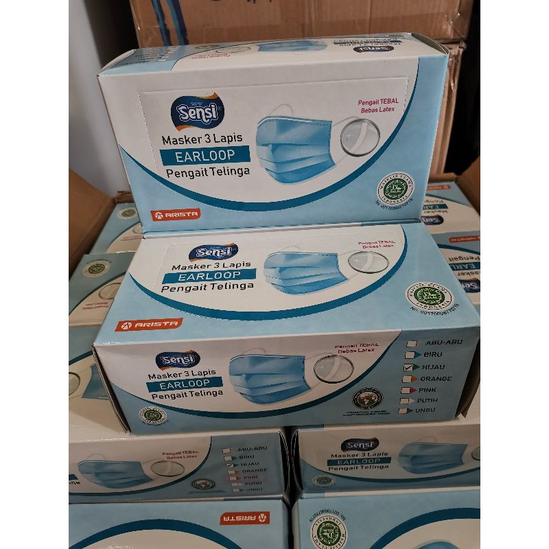 Masker Sensi Earloop 3ply Isi 40 Pcs Shopee Indonesia Masker Sensi Earloop 3ply Isi 40 Pcs Shopee Indonesia