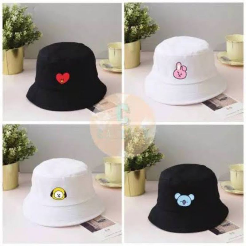 Bucket Bordir Logo BT21 Dewasa