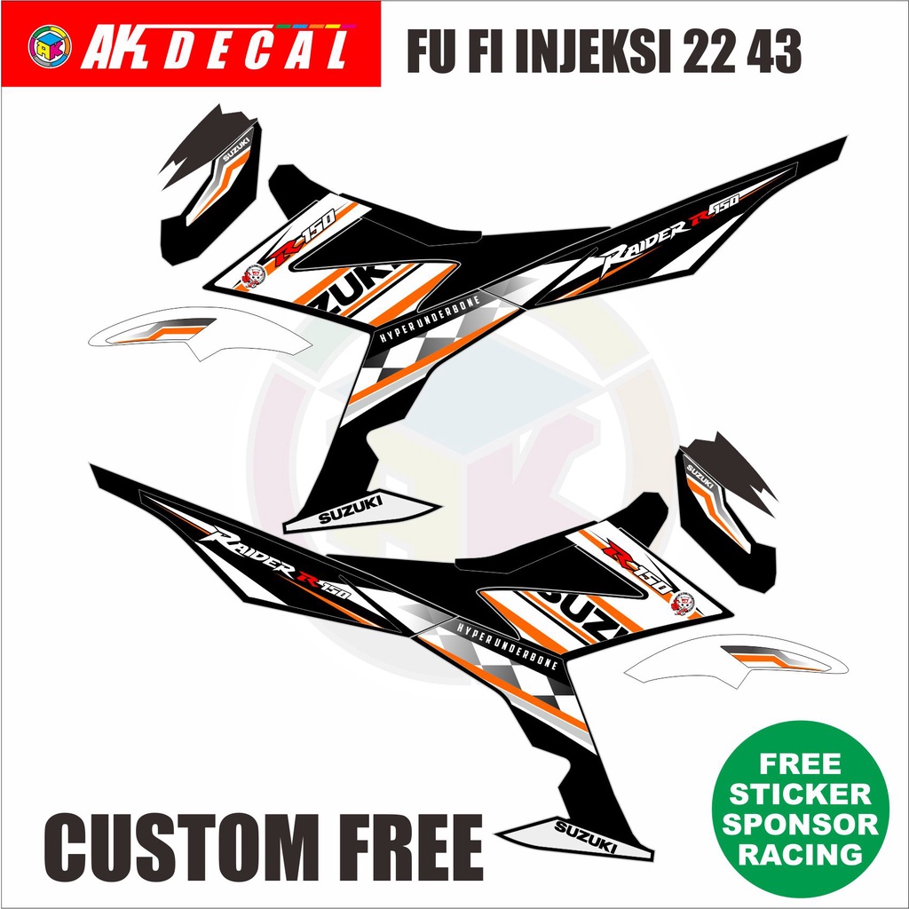 STRIPING LIVERY SATRIA F150 FU FI INJEKSI CUSTOM 2243