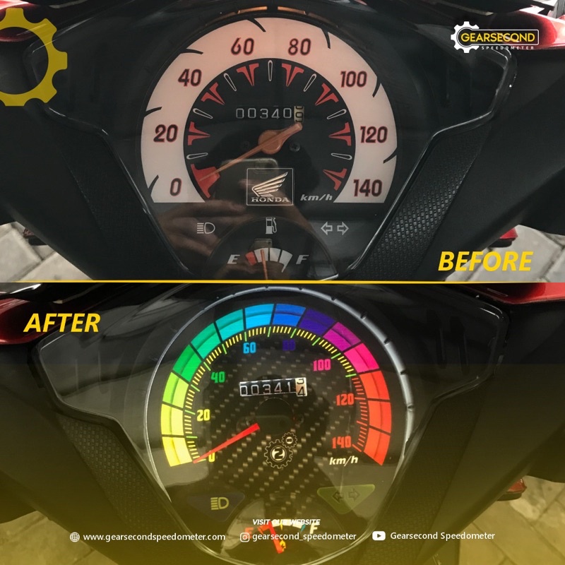 Jual Panel Speedometer Custom Honda Beat Karbu Gearsecond Speedometer Indonesia