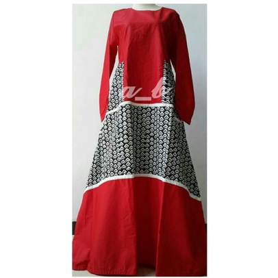 Carmia-Gamis Abaya Dress Batik Custom Size Custom Made Preorder Katun Toyobo Tenun Jumputan Brokat B