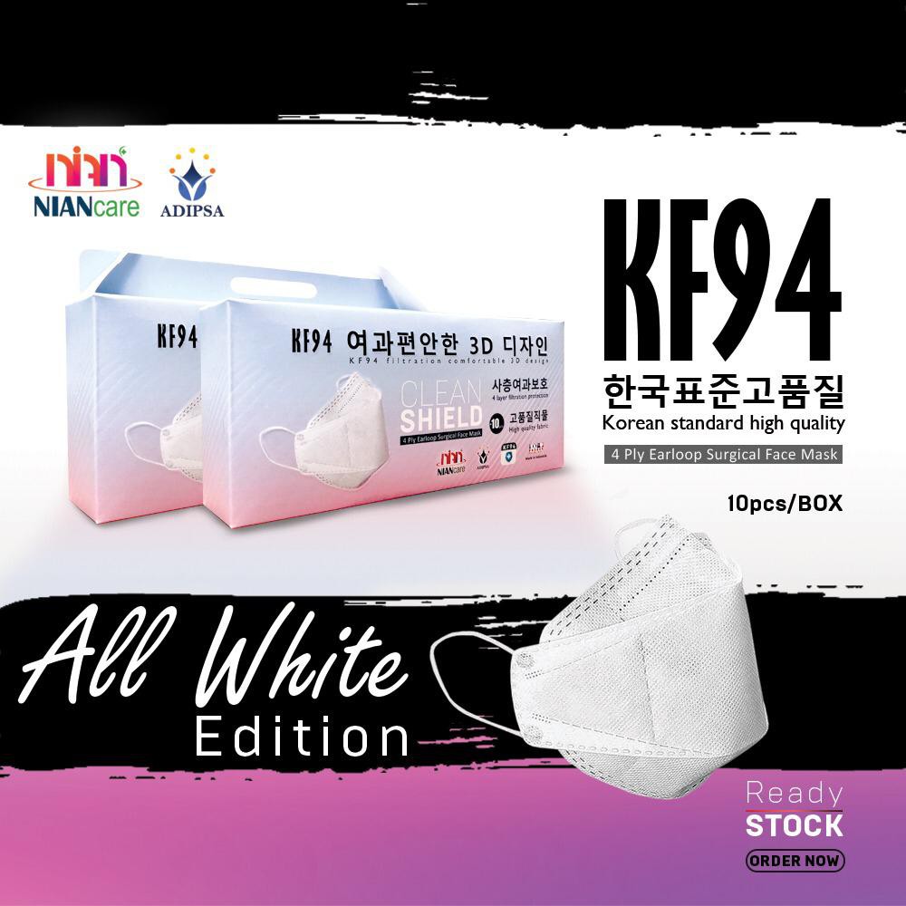 KF94 Nian care/masker korea style/corak batik isi 10pc/box