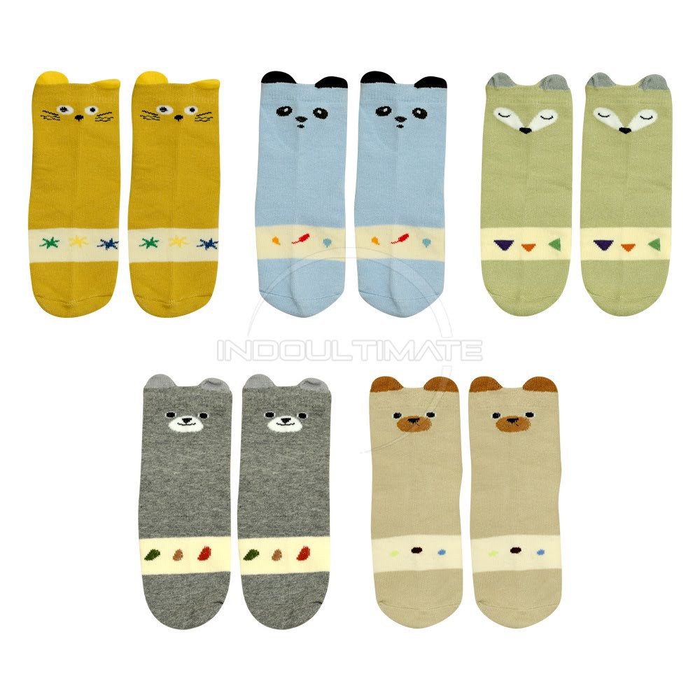 [ 4 - 6 Thn ] 1 Pcs Kaos Kaki Anak KKA-023 Kaos Kaki Balita Motif Random KIDS SOCKS Kaos Kaki Bayi