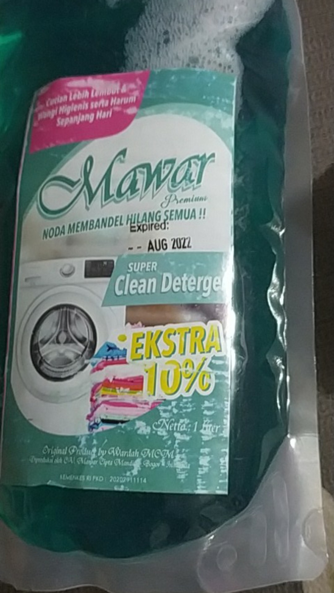 [free Ongkir Jtr Jnt Sicepat] Detergen Mawar Super Clean Sabun Cair 1 Liter Mawar Super Laundry