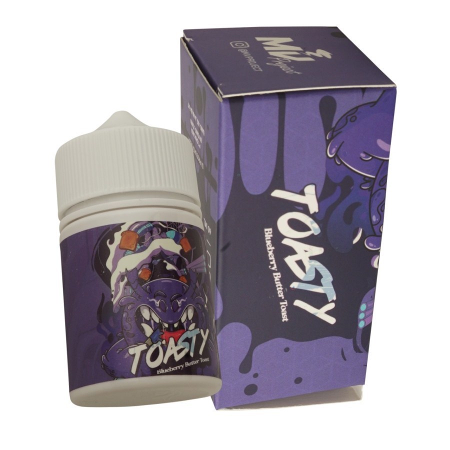 TOASTY 60ML BLUEBERRY BUTTER TOAST [100% AUTHENTIC FREEBASE LIQUID]