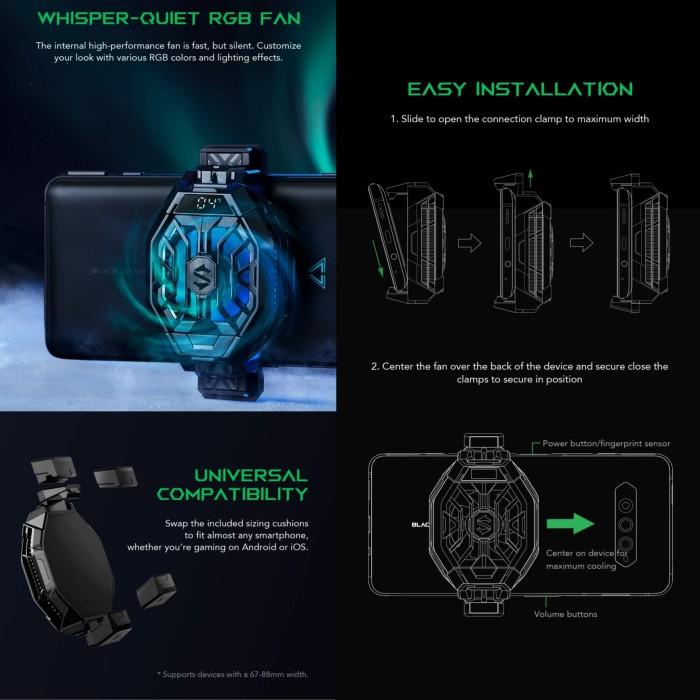 BLACK SHARK FUNCOOLER 2 PRO - Blackshark Fun Cooler 2Pro BR30-BS