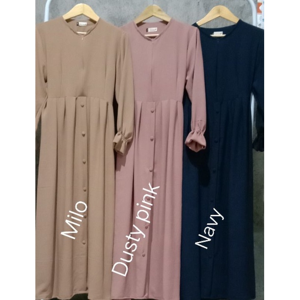 Azima Dress // Gamis terbaru Crinkle size M L XL-1