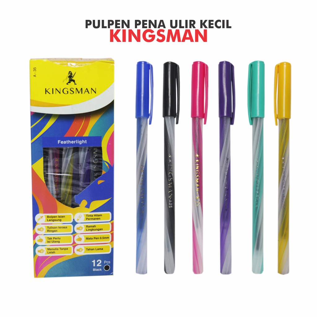 

Pulpen Pena Kingsman A35 Mata Pena 05mm Motif Lilin Ulir Jual Ecer Satuan