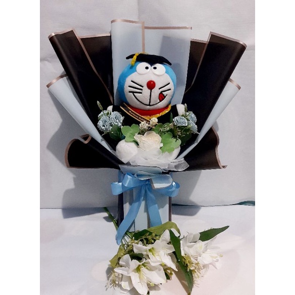 Buket boneka doraemon