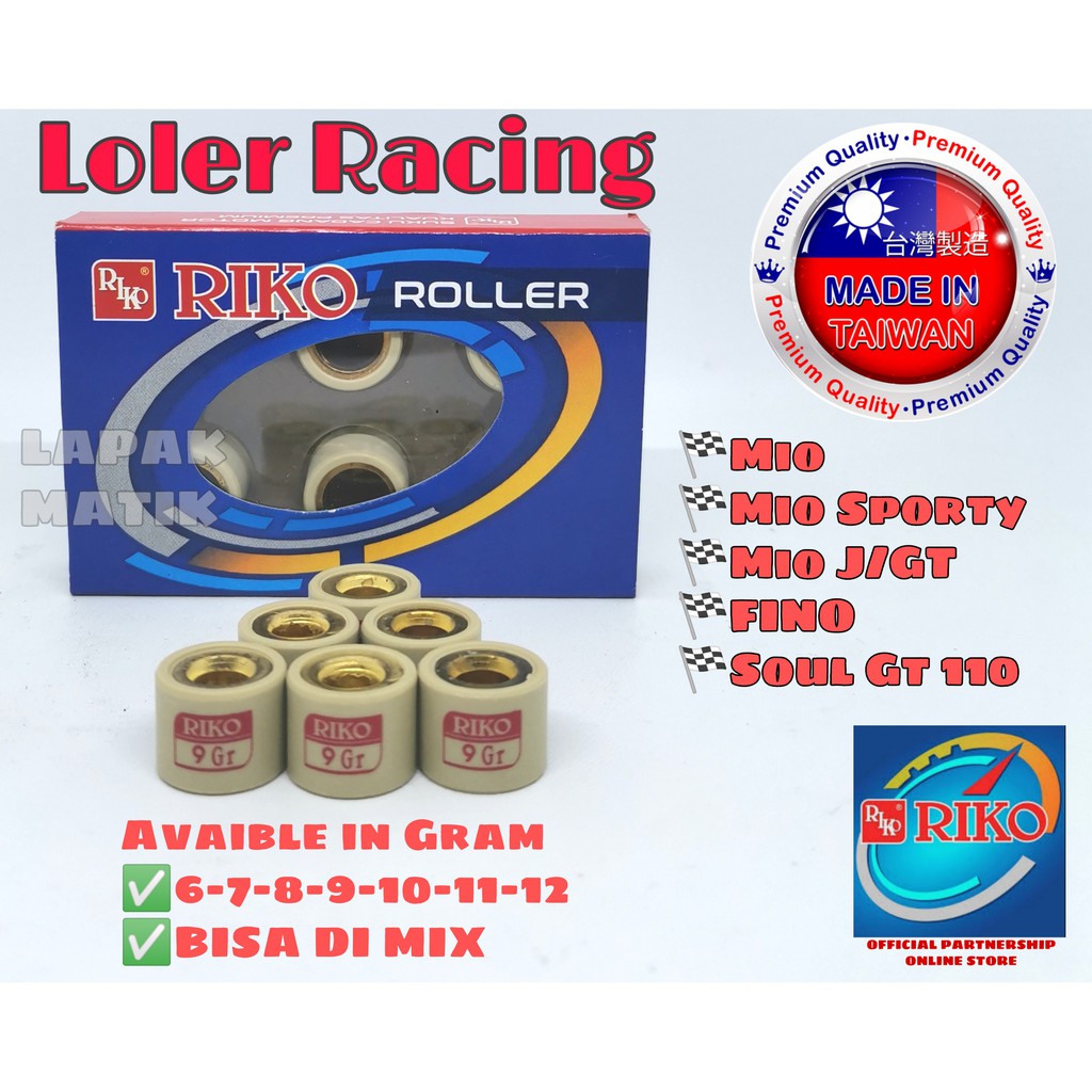 Loler RACING MIO,MIO Sporty,MIO J,MIOGT,XRide,Fino karbulator,Soul GT RIKO setara KAWAHA