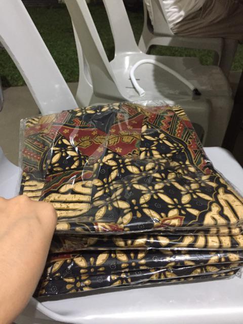 Setyo Prabu Sogan Kemeja Batik Pria Full Furing Solo Katun Primisima Batik Cabut Seragaman
