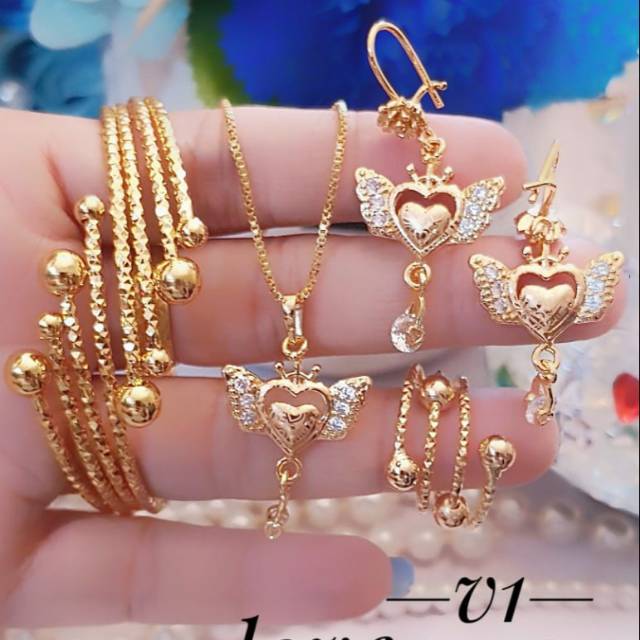 Xuping set perhiasan lapis emas 24k 2611