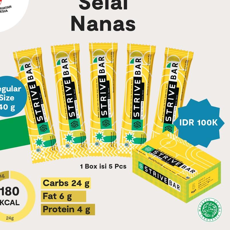 

ID2t7Sh--STRIVE BITE SELAI NANAS NASTAR ENERGY BAR 1BOX ISI 5PCS