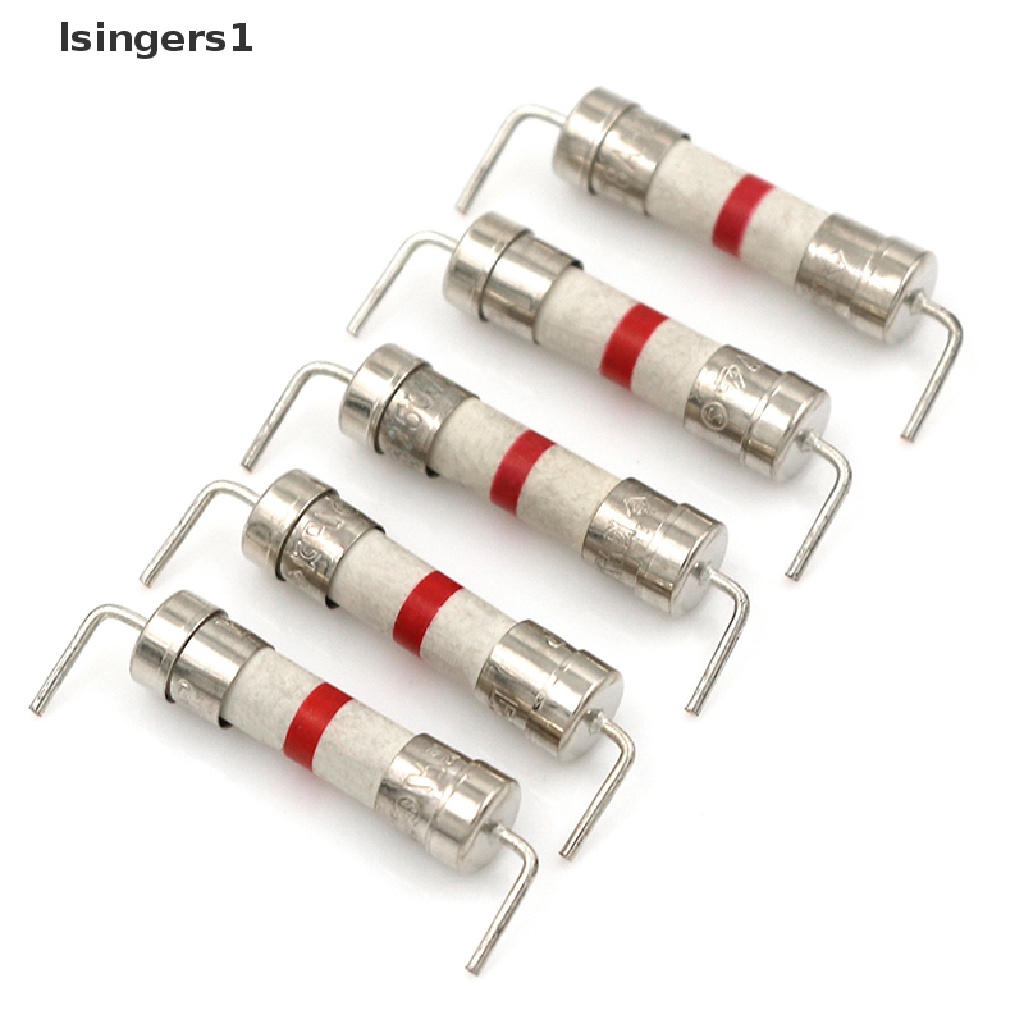 (lsingers1) 5pcs Sekring Listrik 8A 250V 5x20mm Bahan Keramik Untuk axial