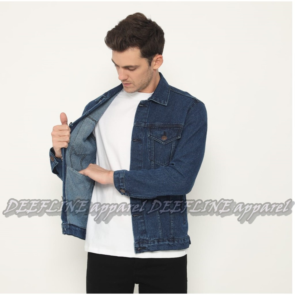 DEEFLINE - JAKET JEANS PRIA  - JAKET DENIM PRIA TERBARU - 3 VARIAN WARNA