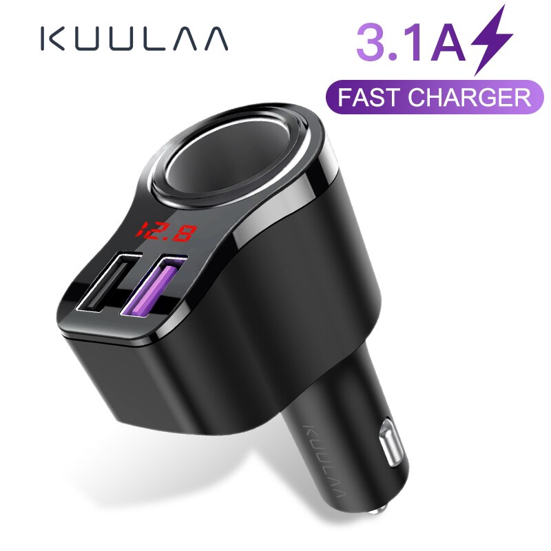 

KUULAA Charger Lighter Mobil 2 Port USB 3.1A Fast Charging