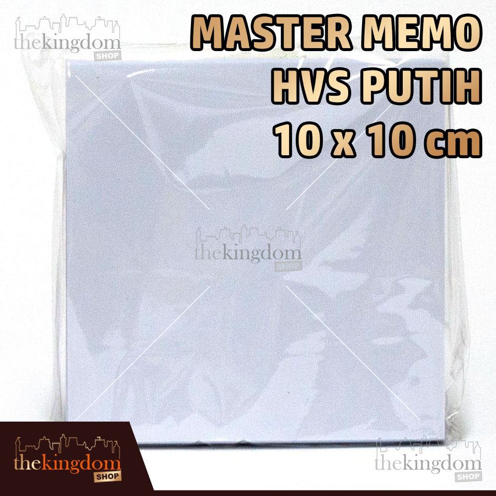 

Master Memo HVS Putih 10x10cm / 10 x 10 cm / Kertas / Notes