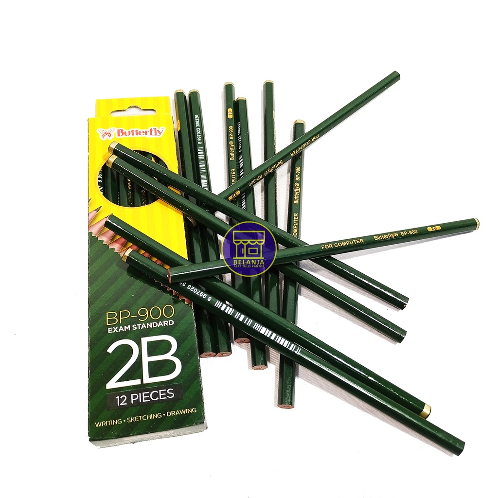 

Butterfly - Pensil Tulis 2B - BP-900 - Lusin