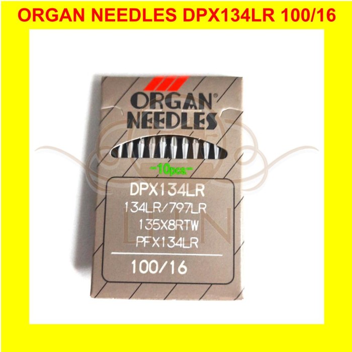Jarum ORGAN PFx134LR 16 / DPx134LR Needles Jahit Kulit ORI Japan LEEN