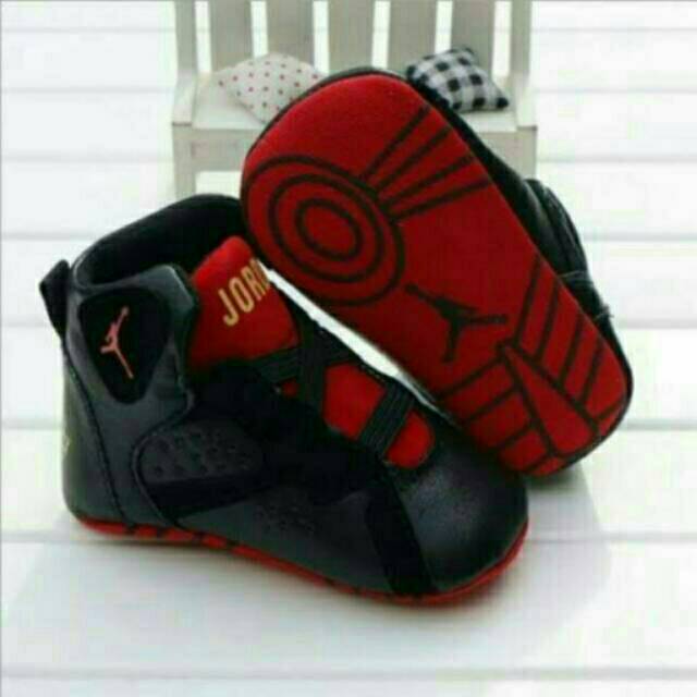 Sepatu Prewalker Jordan Air Black Red