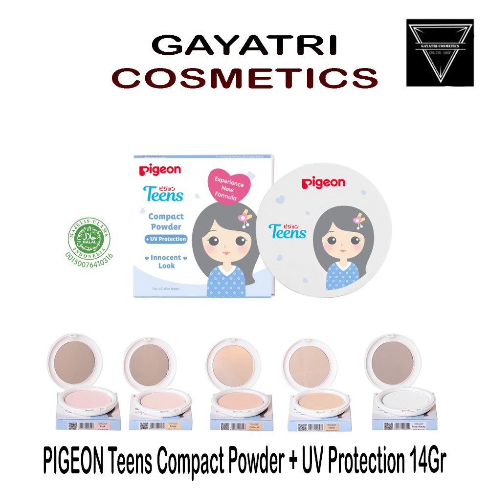 PIGEON Teens Compact Powder +UV Protection 14gr