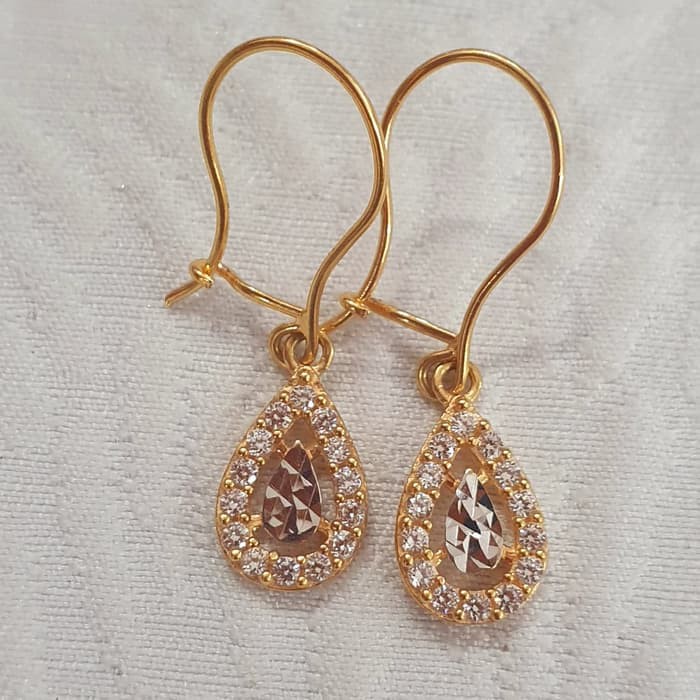 anting kawatan model tetes mata ad emas 70% 700 70 % ubs