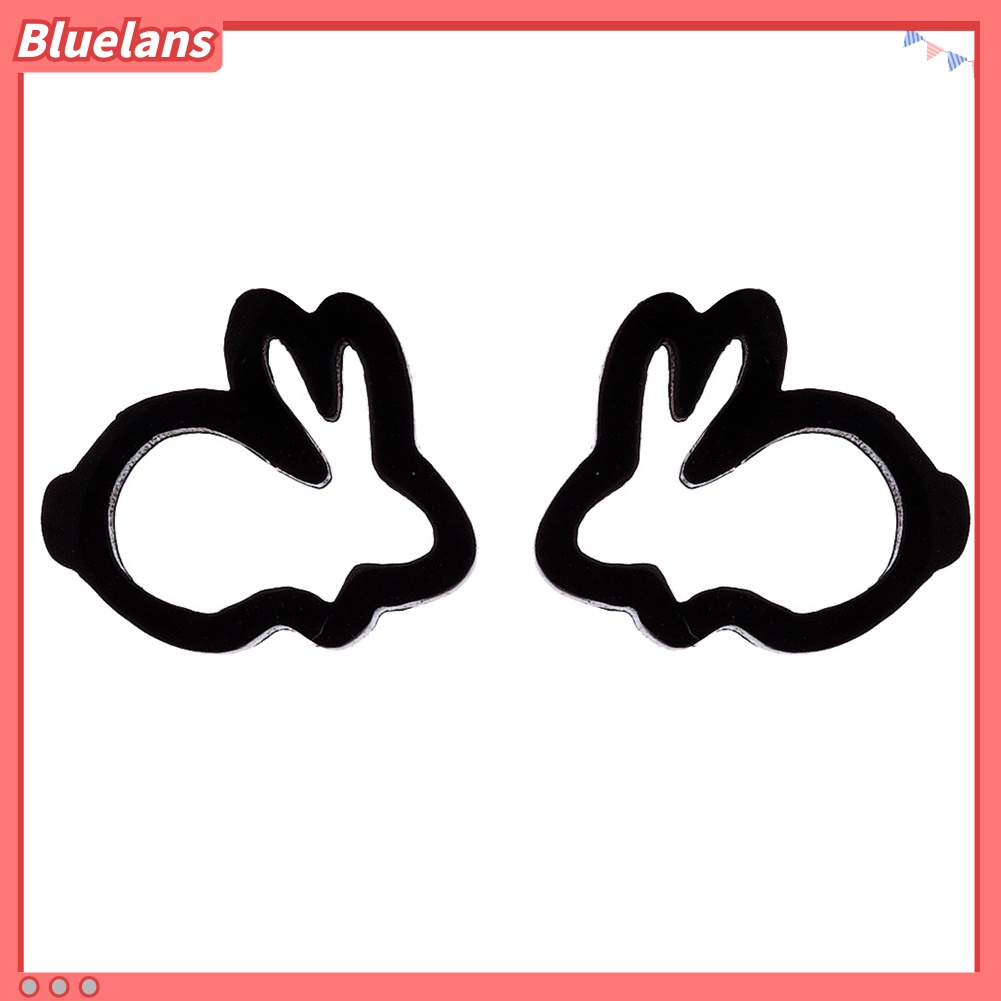 Bluelans Sweet Hollow Rabbit Ear Studs Bunny Earrings Women Party Jewelry Easter Gift