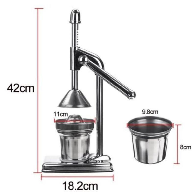 Peresan Jeruk  JUS  , Manual, Press Hand Juicer, Henjuser Stainless