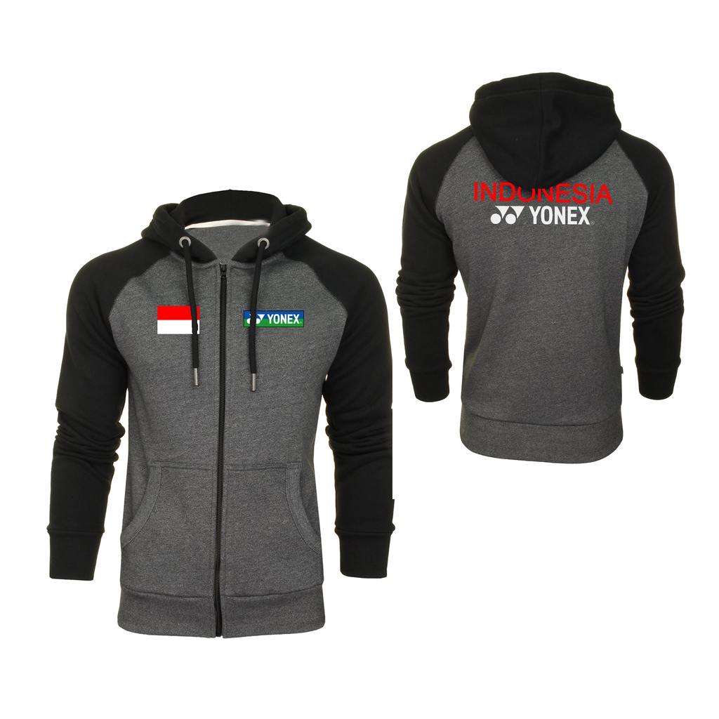 Jaket YONEX Hoodie zipper Badminton Indonesia sport tersedia big size S M L XL XXL XXXL XXXXL XXXXXL