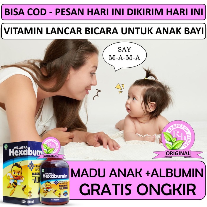 Obat Vitamin Anak Lancar Bicara, Terlambat, Belum Bicara, Mencerdaskan