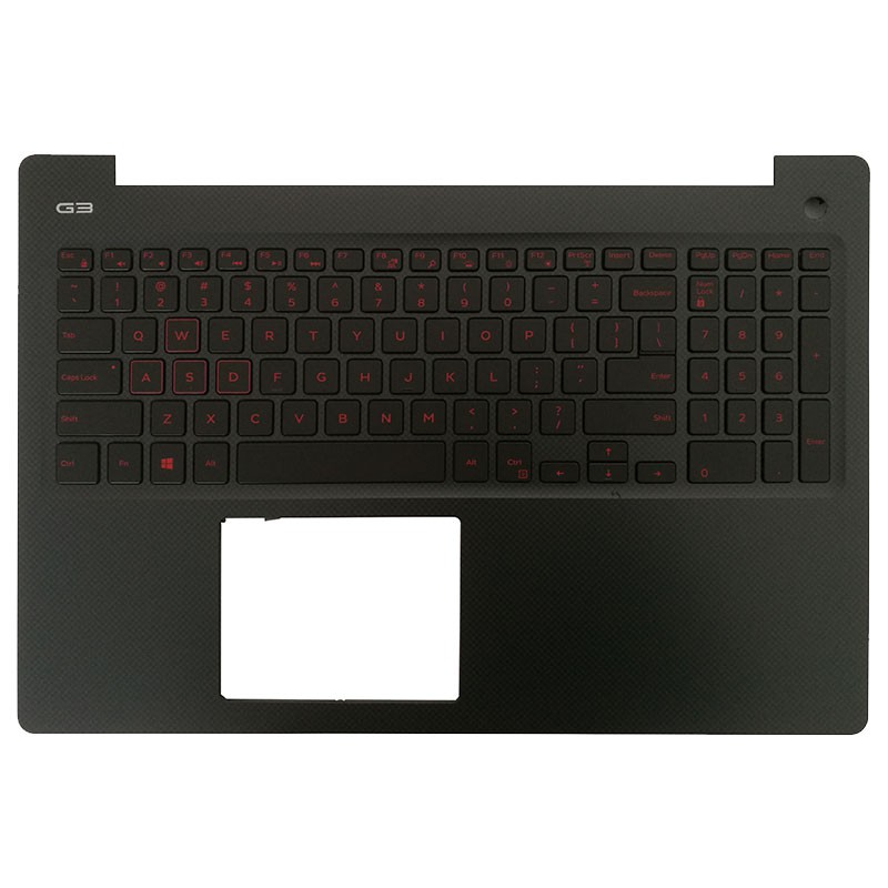 IMPORT New US Laptop keyboard for DELL Gaming 15-3000 G3 3579 G3-3579 English red backlit Keyboard