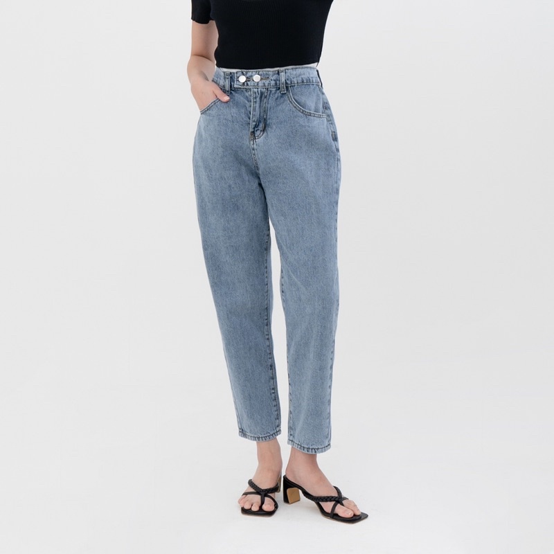 VIERLIN - Jeans 5522 - BOYFRIEND JEANS HIGH WAIST