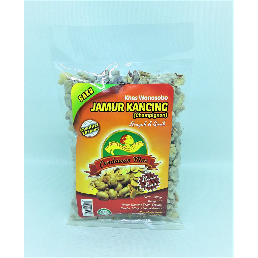 

KERIPIK JAMUR KANCING CENDAWAN MAS 200 GR