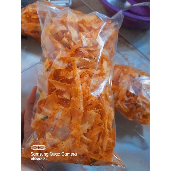 

keripik Brekele Al-Faaza 250 g pedas gurih