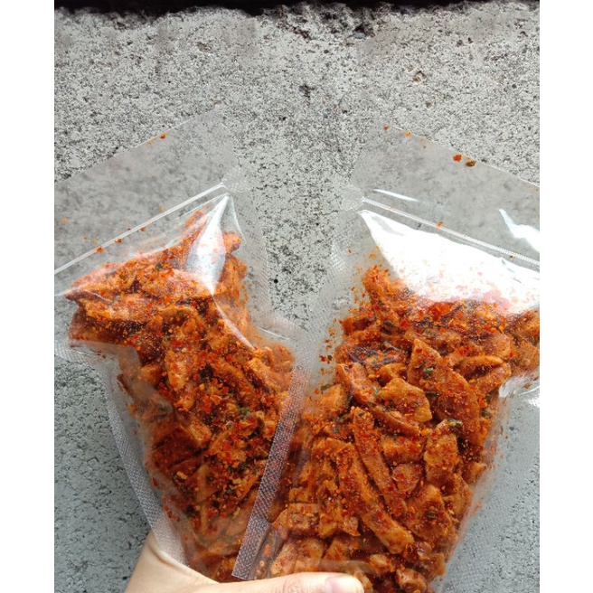 

Baso Goreng/Basreng Renyah Daun Jeruk murmer Camilan Enak Home made higienis