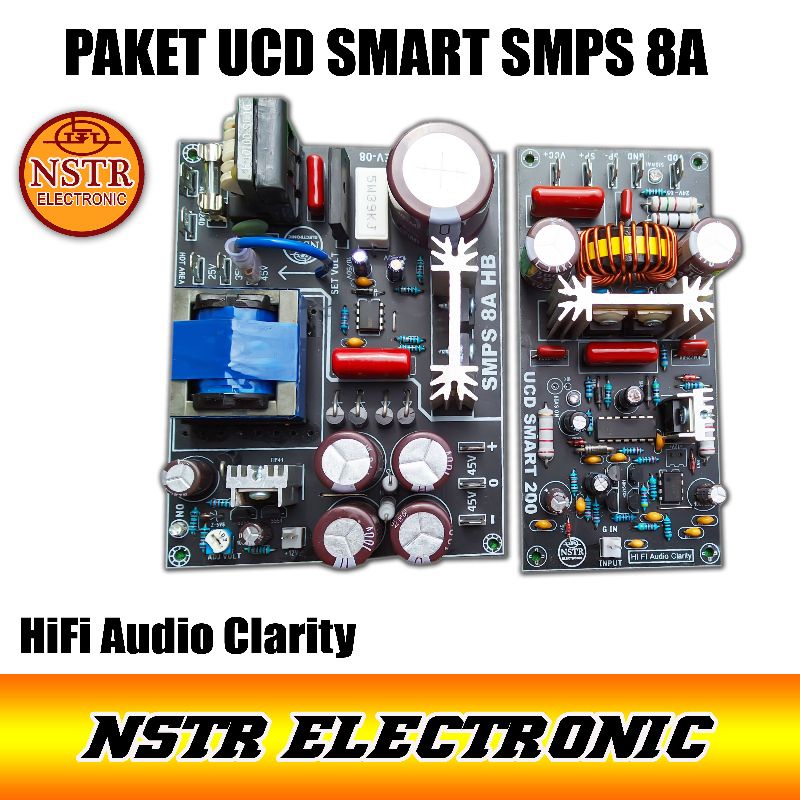 paket audio amplifier ucd smart 200+ smps 8A