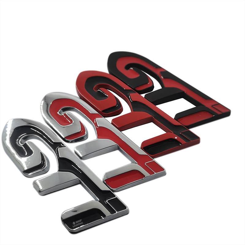 1 x Metal GTI Letter Auto Car Side Rear Emblem Badge Sticker Decal Replacement For VW Volkswagen GTI