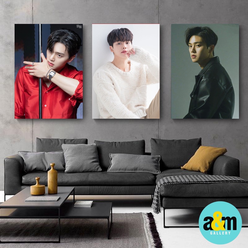 Poster Kayu SONGKANG Hiasan Dinding Dekorasi Kamar Aktor Korea I Poster Kayu K-POP Dekorasi Kamar - A&amp;M