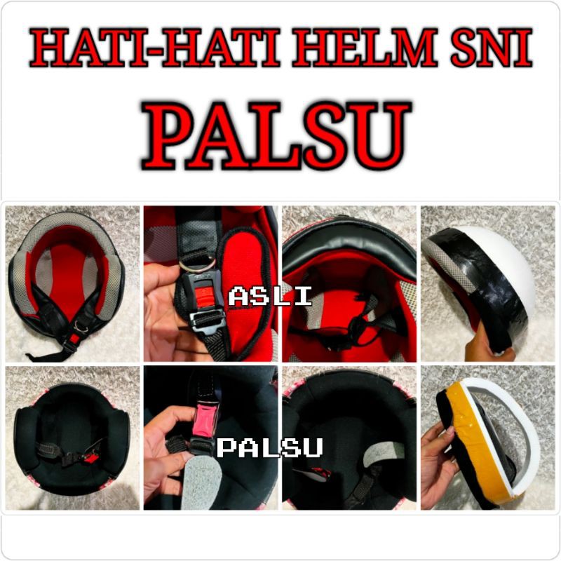Helm Bogo Dewasa Kulit ORI SNI + kaca bogo optical Grosir Murah bukan Cargloss INK KYT VOG NHK