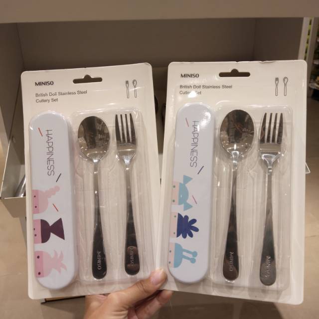 Cutlery Set Miniso British Doll