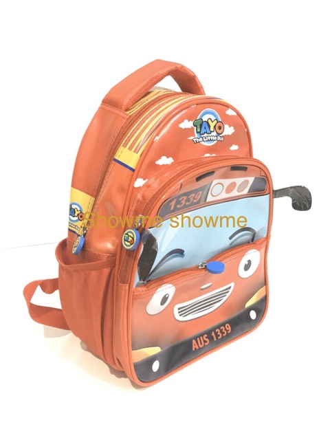 Showme tas ransel anak sekolah PAUD / TK /  PLAYGROUP - 3D BUS MERAH