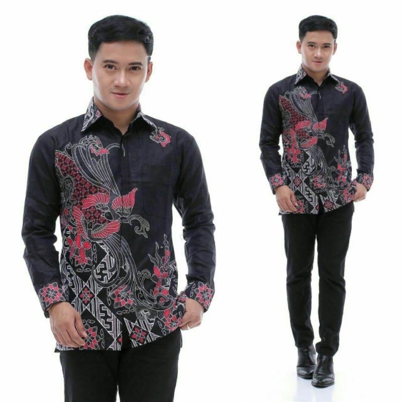 BAJU BATIK COUPLE KELUARGA sania ruflle ori ndoro jowi motif kenari hitam