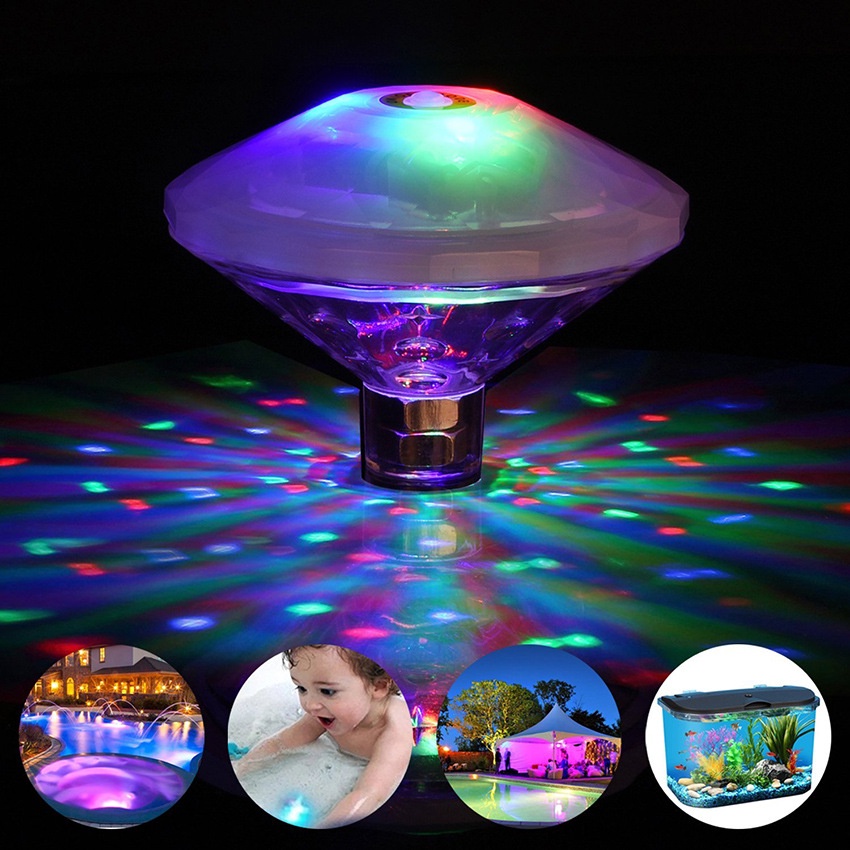 ♥Ready Stock♥Floating Underwater Lamp RGB LED Light Glow Show Swimming Pool Tub Spa Lighting