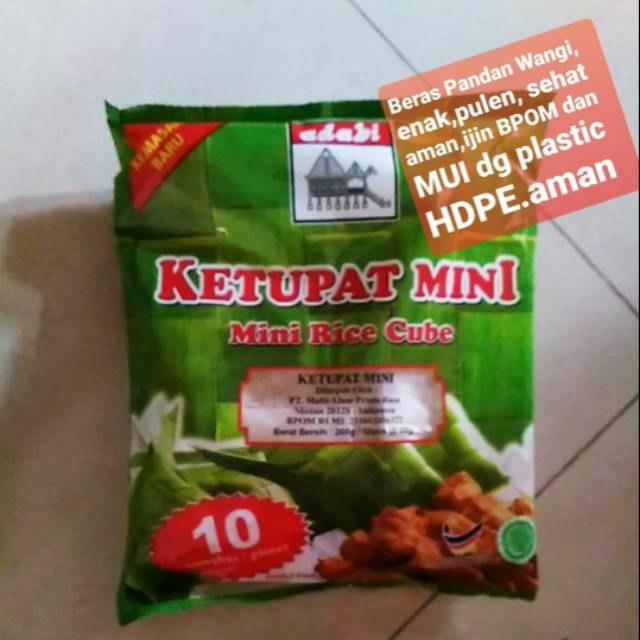 

Ketupat Mini Lontong Adabi isi 10